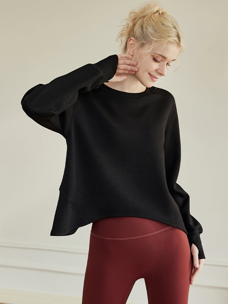 オーバーサイズ クルーネックスウェットシャツ