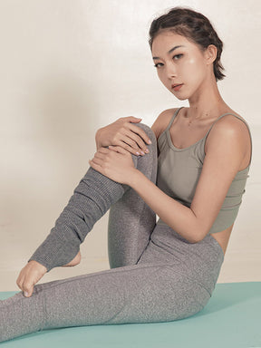 ヨガソックス 厚手 リブニットレッグウォーマー ダンス バレエ ピラティス 靴下　