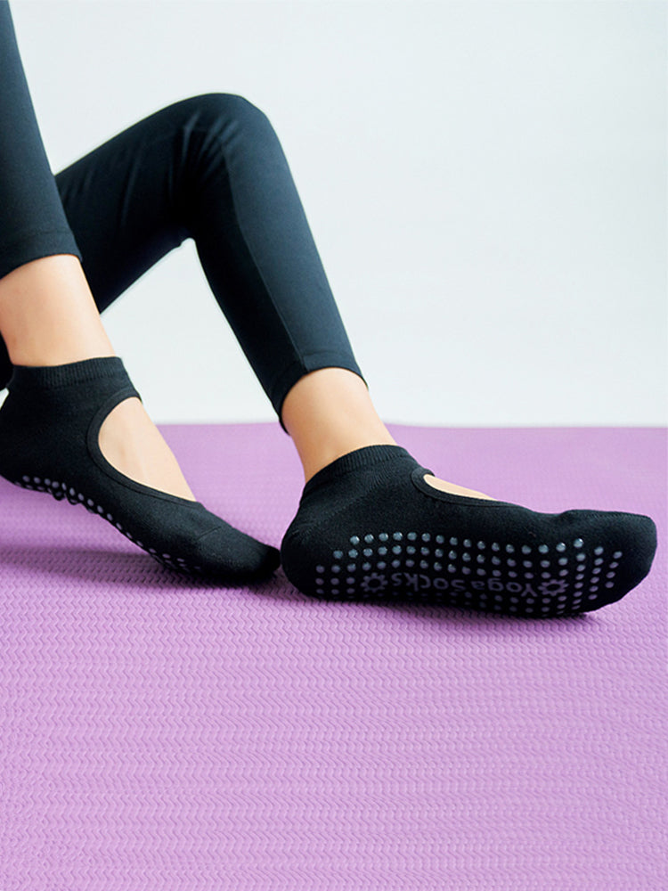 甲部開く 滑り止め付きヨガソックス