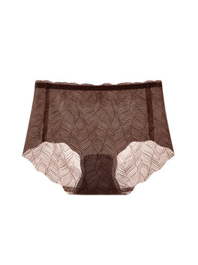 LIKEWILLOW レース花柄 蒸れにくい 無縫製ショーツ